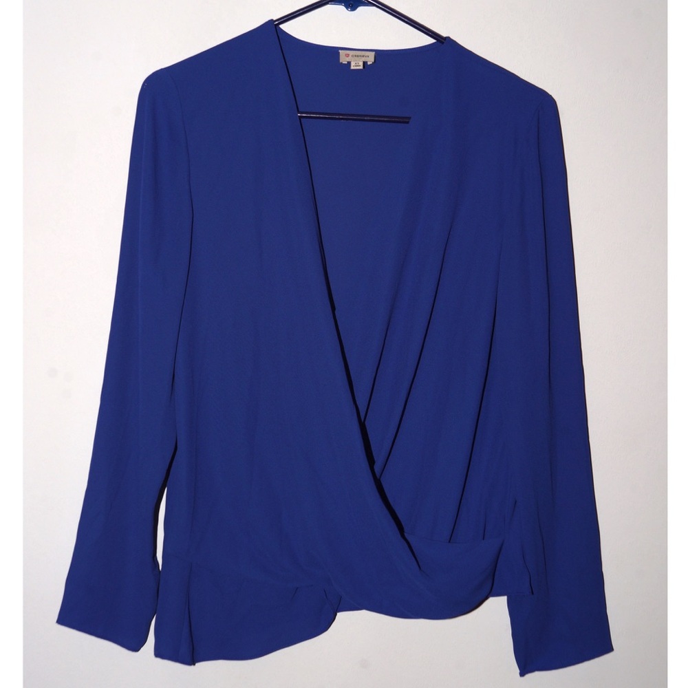 Cobalt blue asymmetrical top - Picture 1 of 3
